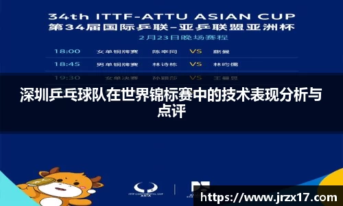 深圳乒乓球队在世界锦标赛中的技术表现分析与点评